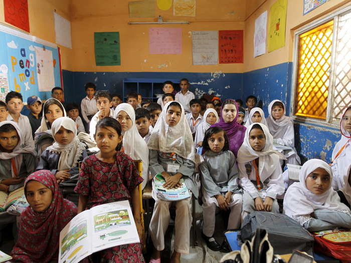 The Mashal Model School in the outskirts of Islamabad, Pakistan, was founded by Zeba Husain to cater to children of underprivileged families from different parts of Pakistan and Afghanistan. Many students are street vendors, car washers, scavengers, and beggars outside of school.