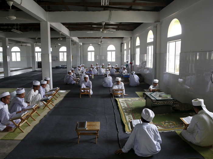 These students attend the Madrasah Nurul Iman boarding school outside Malaysia