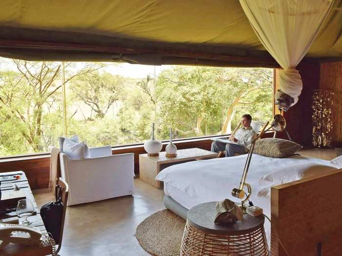 The second property Morgan and David stayed at was the Singita Faru Faru Lodge. A night at the lodge costs $2,700.