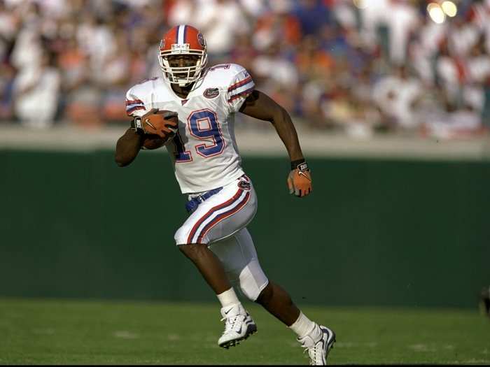 The Baltimore Ravens drafted wide receiver Travis Taylor out of the University Florida with the 10th pick.