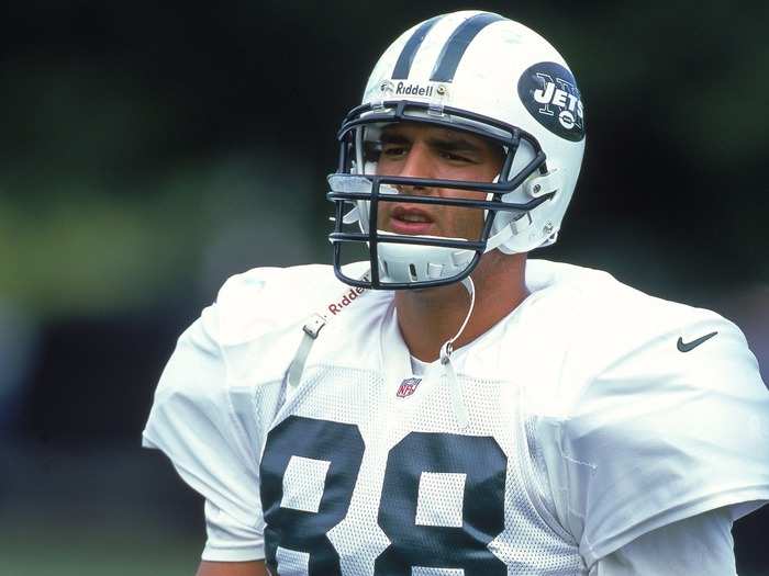 Anthony Becht, a tight end from West Virginia, went 27th overall to the Jets.