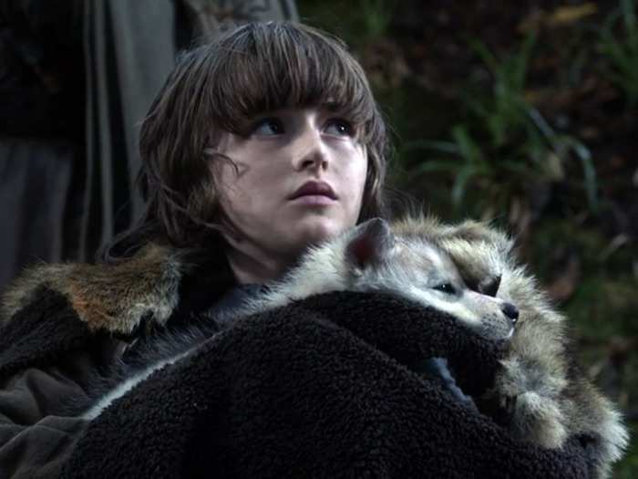 SEASON 1: During the first episode, we were introduced to Bran Stark as the second youngest son of Eddard and Caitlyn Stark in Winterfell who loved climbing and his direwolf, Summer.