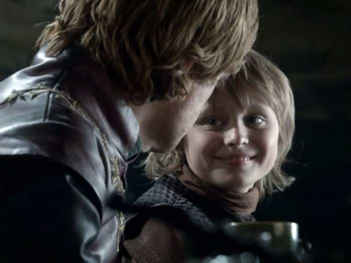 SEASON 1: Tommen Baratheon was the youngest son of Cersei Lannister. He was believed to be King Robert