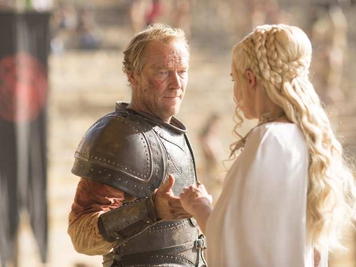 SEASON 5: Jorah returns to Daenerys after being exiled, but at a huge personal cost.