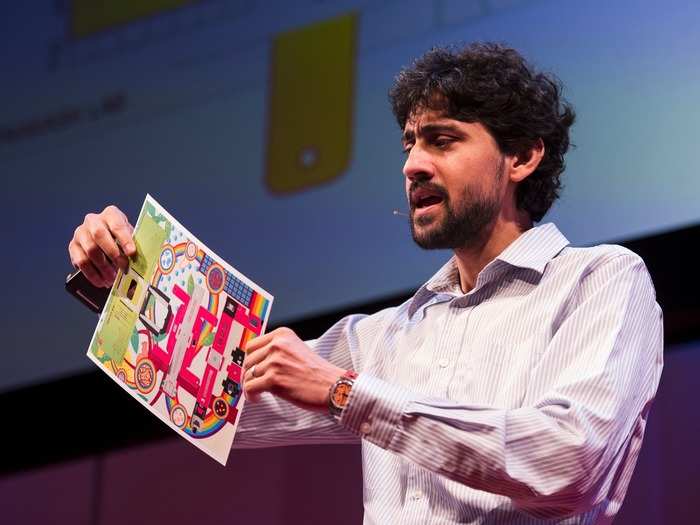 Manu Prakash fashioned a high-tech origami microscope.