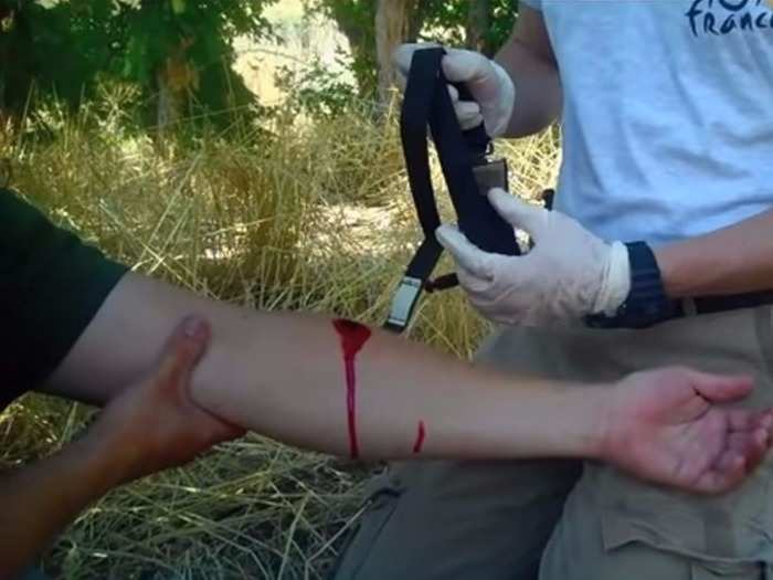 If a severe injury were to happen while in the wilderness, Eagle Scouts can create a tourniquet to stop the bleeding. This is done by taking a cloth, wrapping it around the person