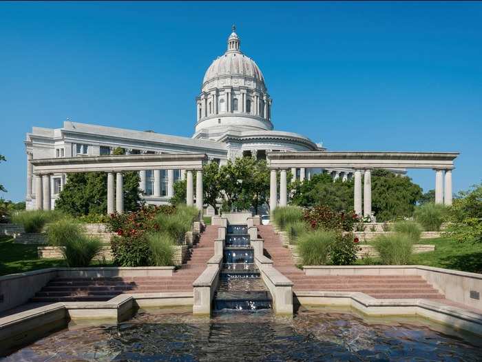 14. The historic capital of Missouri, Jefferson City offers hotels for an average price of $98 per night. It