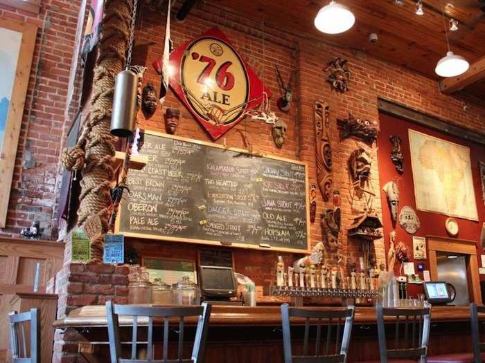 13. An ideal spot for beer lovers, Kalamazoo, Michigan, has recently experienced a flourish in craft breweries — there are six within walking distance of each other in the city