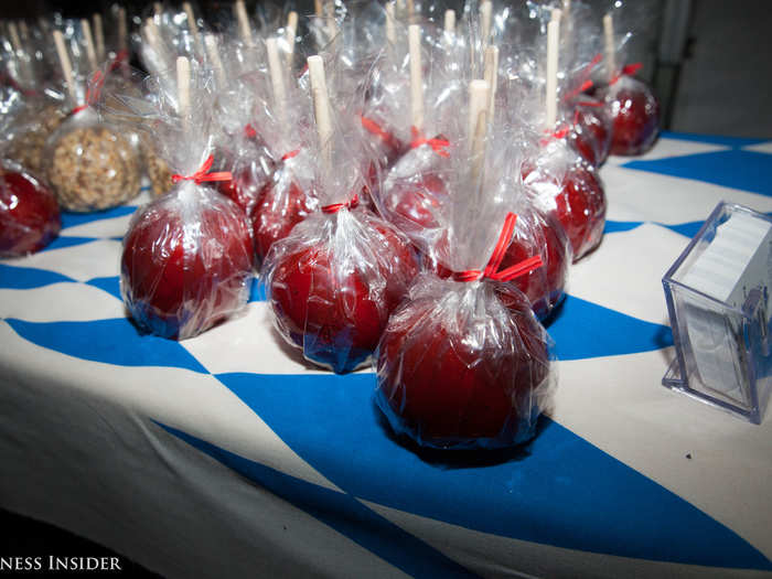 Candy apples might seem odd to an outsider, but it