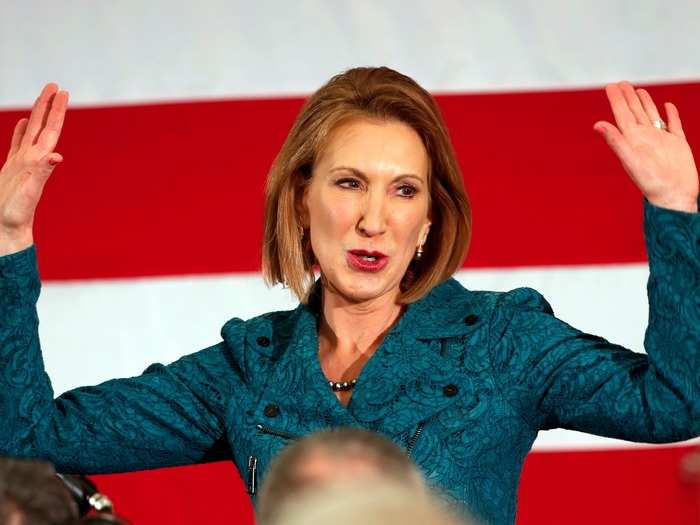 Carly Fiorina was fired as CEO of Hewlett-Packard.