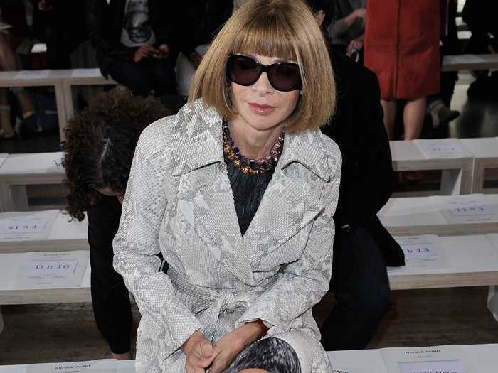 Anna Wintour was fired from her first job as a junior fashion editor at Harper