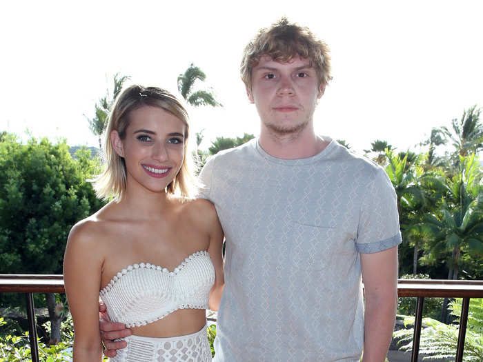 She met fiance Evan Peters on the set of “Adult World” in 2012. They would go on to star together on FX