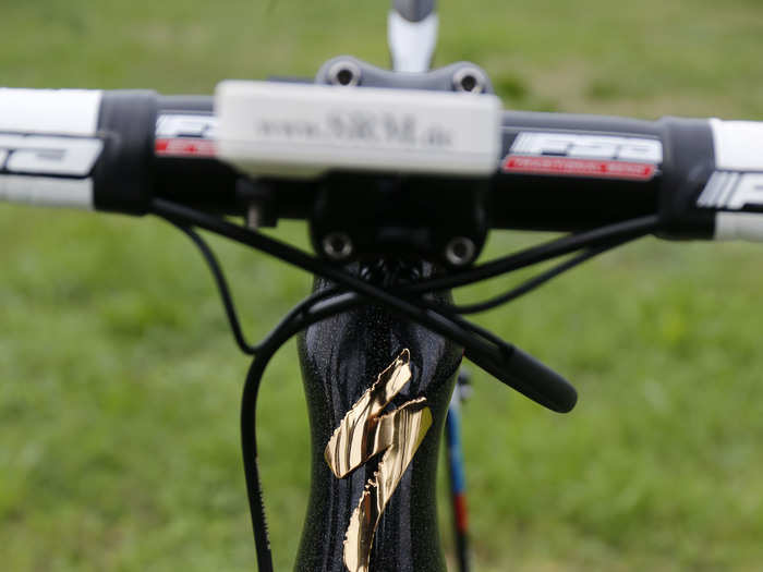 A gold Specialized "S" on the headtube, no less.