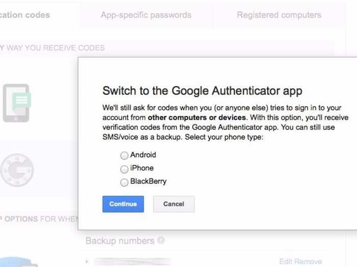 6. When logging into sites like Gmail, use "two-factor authentication," which can stop hackers even if they have your password.