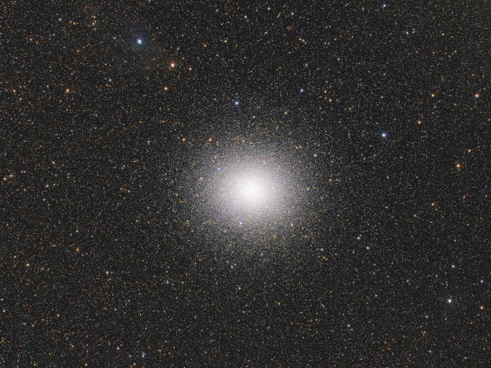 Omega Centauri is a tightly-knit collection of stars, called a globular cluster. This particular cluster — shown in photo taken by Argentina-based astrophotographer Ignacio Diaz Bobillo below — is the largest of its kind in the Milky Way Galaxy and measures about 150 light-years across.