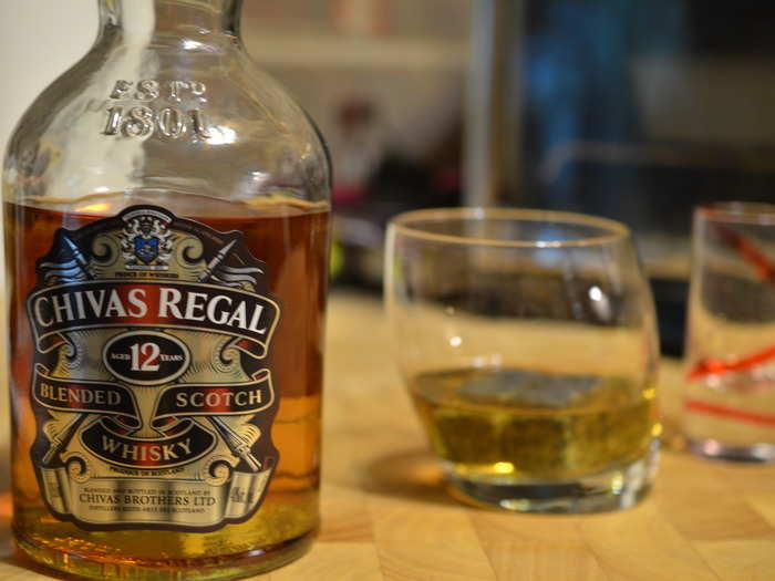 The same company owns Chivas Regal, which claims to be crafted by the oldest distillery in Scotland.