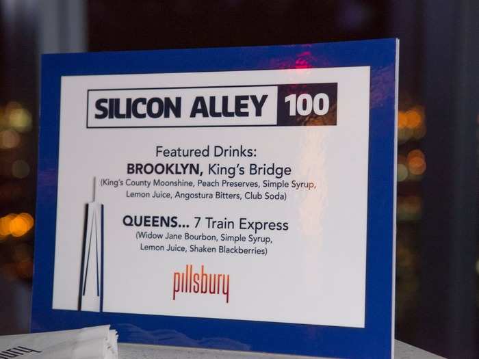 It was only appropriate that a party celebrating New York City companies served New York City-themed drinks.