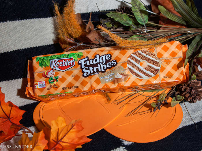 26. Keebler fudge stripe pumpkin spice cookies. We didn