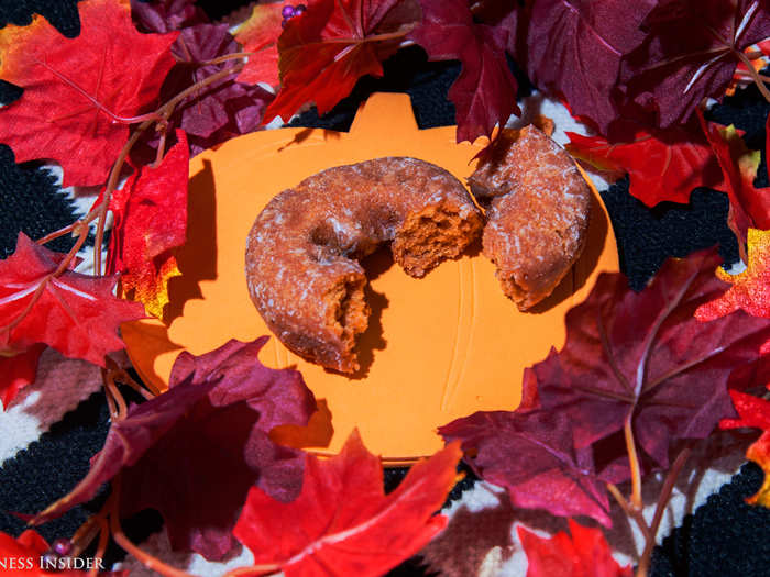 12. Dunkin Donuts pumpkin spice donut. Now this tastes like a pumpkin spice donut!