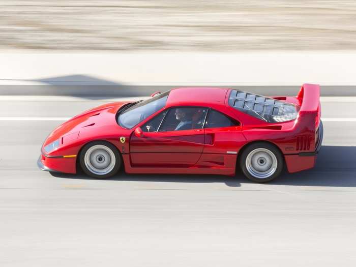 An incredible 1990 F40 was purchased for $1,237,500. This was the last Ferrari to be developed under the watchful gaze of Enzo Ferrari, who created it to celebrate Ferrari