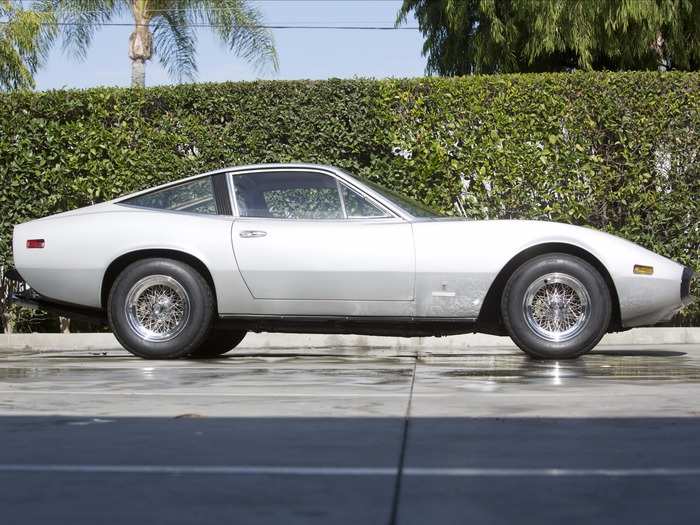 This 1971 365GTC/4 is painted "Grigio Argento" — grey silver. Completely restored, it went for $324,500.