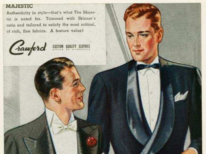 After a dip in popularity during World War I, the 1930s saw a resurgence in formal dress.