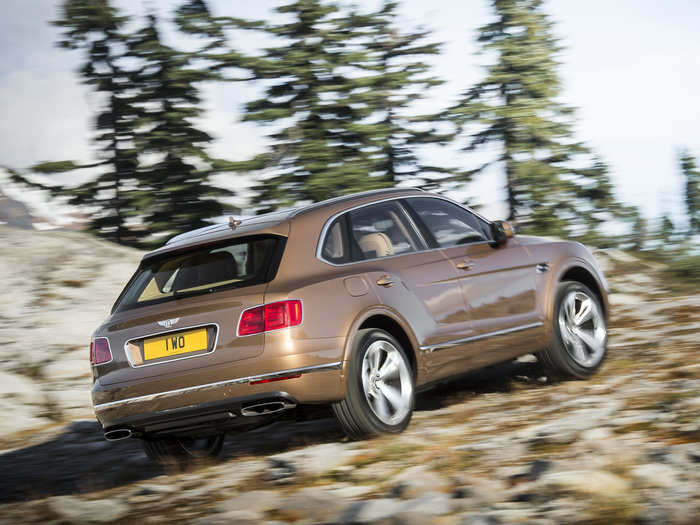 In the back, Bentley designers cut the roof line to create a sportier profile.