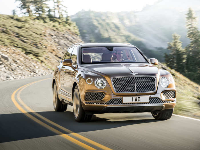 In the Bentayga, Bentley claims the engine can rocket the SUV to 60 mph from a standstill in just 4 seconds — and all the way up to a top speed of 187 mph. Bentley says this makes the Bentayga the fastest SUV in the world.