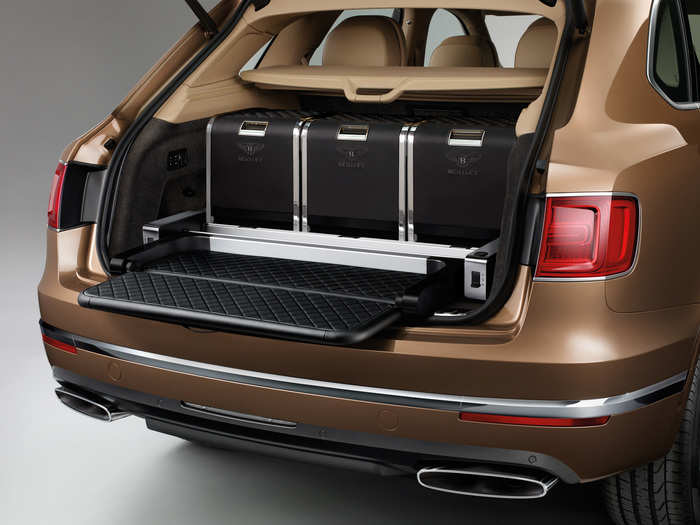 At launch, Bentley will offer the Bentayga with a special Mulliner hamper set.