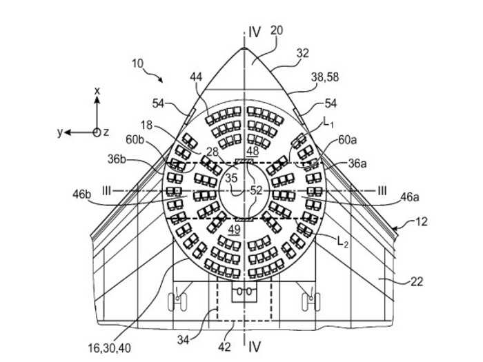 This doughnut shaped airplane cabin