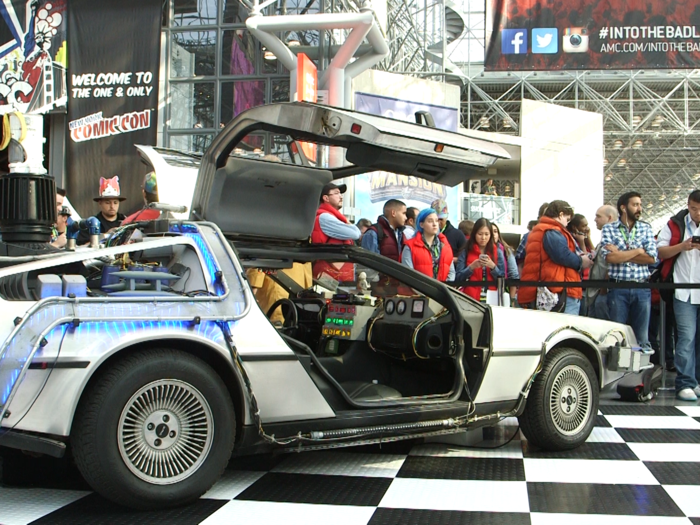 Crowds gathered each day as cosplayers dressed as Marty McFly headed to the booth. The first 200 participants each day dressed in character received a bottle of Perfect Pepsi free.