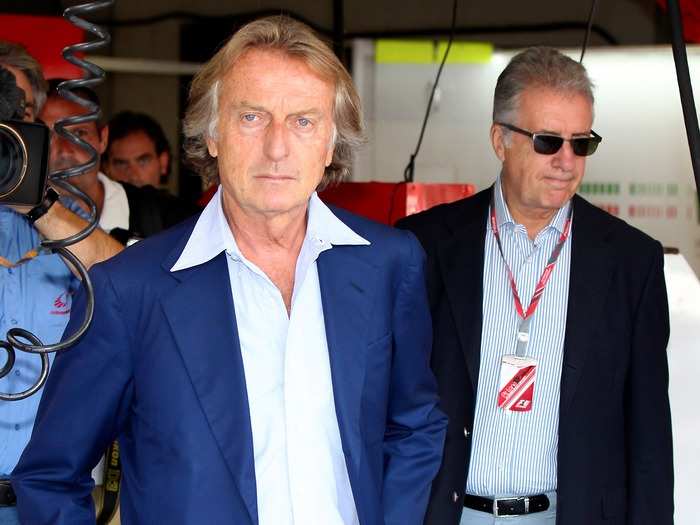 ....Former Ferrari CEOs Luca di Montezemolo (on the left), and, ...