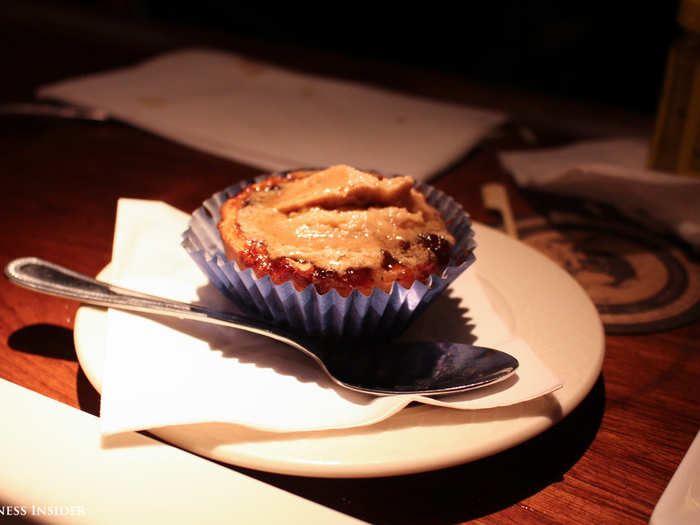 Inspired by British tavern fare, the cupcake-size mincemeat pie is a daily special.