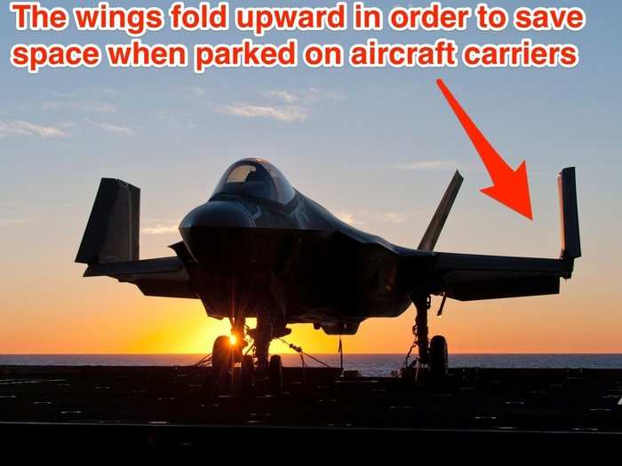 The F-35C has another unique wing design.