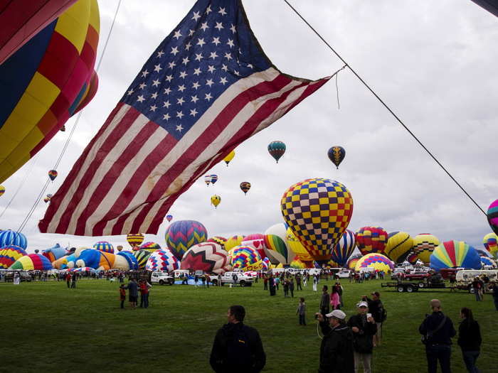 The first festival featured a fleet of just 14 balloons.