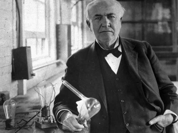 Thomas Edison, inventor and businessman.