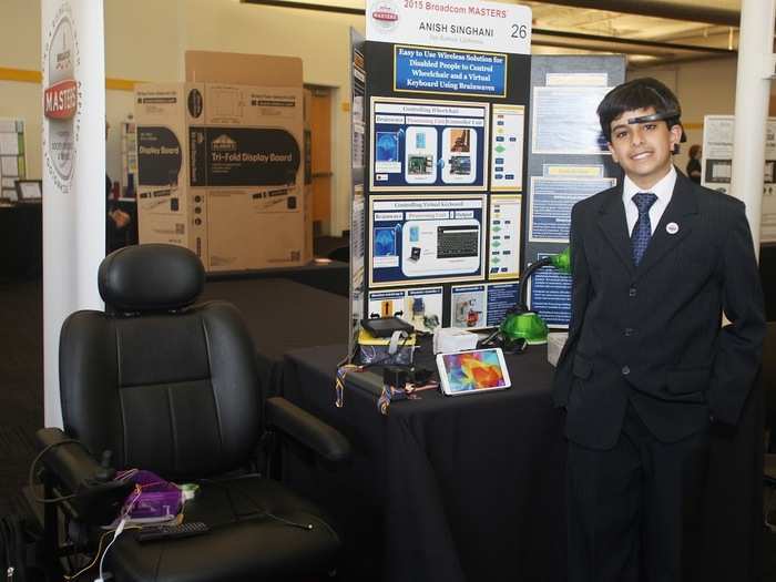 Anish SinghaniI (13) developed technology for people with paralysis.