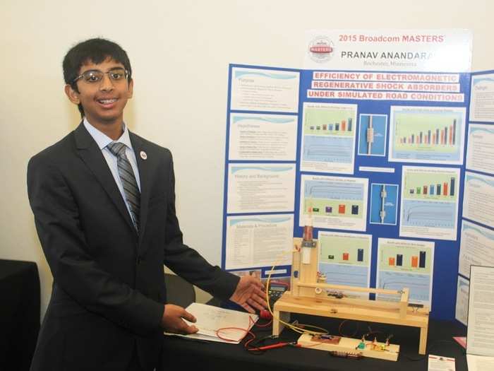 Hari Anandarao (14) envisions an energy-efficient future.