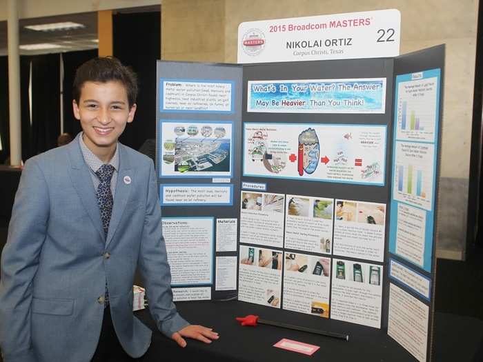 Nikolai Ortiz (12) uncovered a dirty secret of polluted waters.