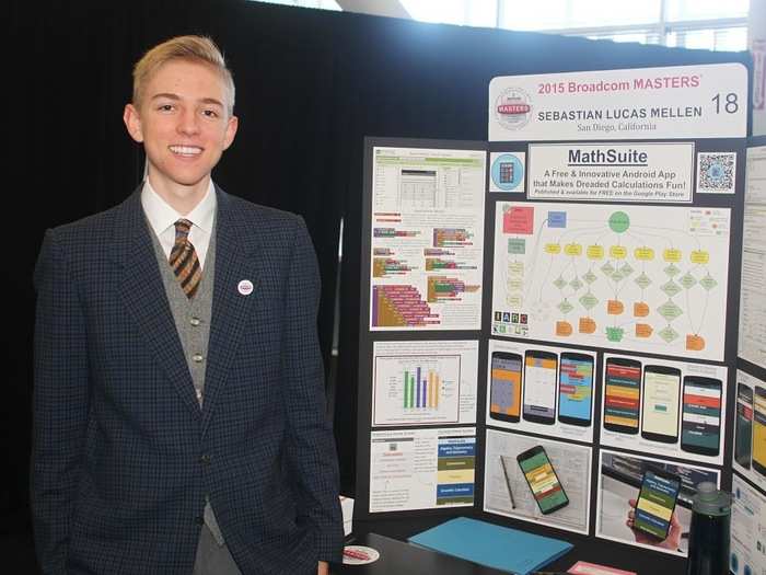 Sabastian Mellen (14) has an app for the mathematically-apt.