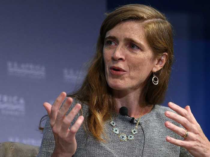 Samantha Power, U.S. Ambassador to the United Nations, received her J.D. in 1999