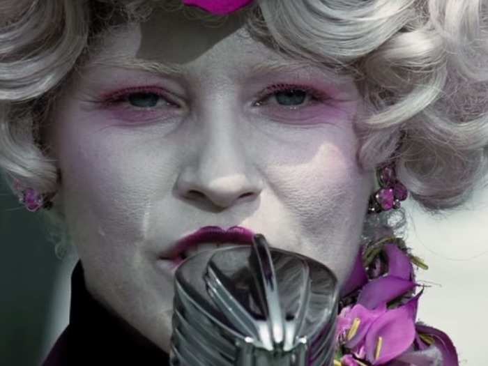 Elizabeth Banks plays Effie Trinket, who had an even bigger role in the most recent film "Mockingjay Part 1."