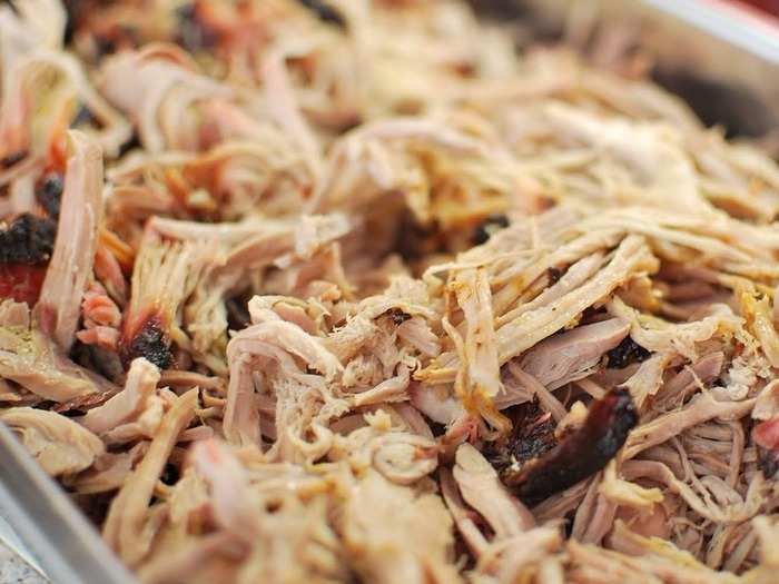 NORTH CAROLINA: In this state, BBQ translates to succulent, slow cooked-pork that is chopped or shredded and drowned either in a tangy vinegar sauce or a sweet, ketchup-infused sauce.