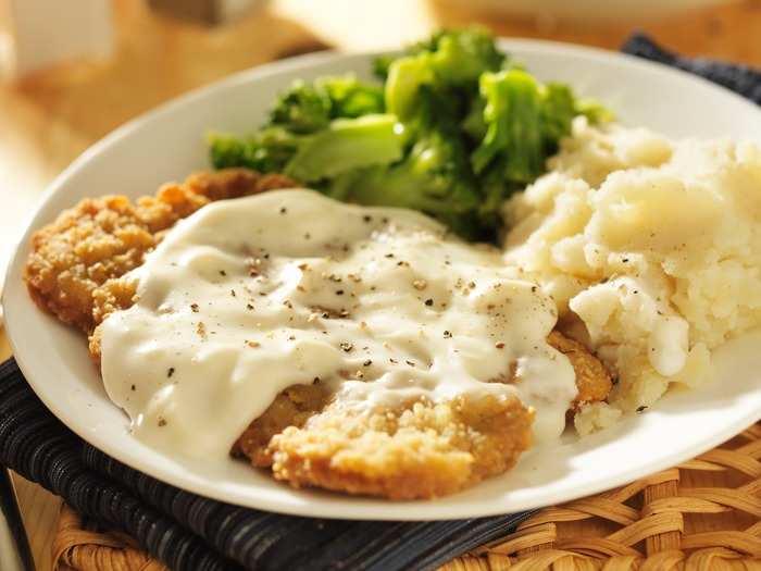 OKLAHOMA: Oklahoma is a major cattle ranching state that produces incredibly fresh and tender meat. Chicken-fried steak is a scrumptious breaded piece of thin and tenderized beef steak that often comes with sides like fried okra and grits.