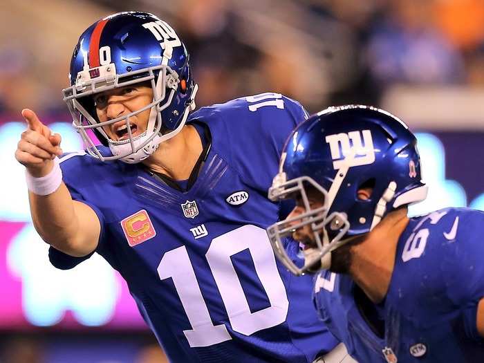 7. Eli Manning, New York Giants