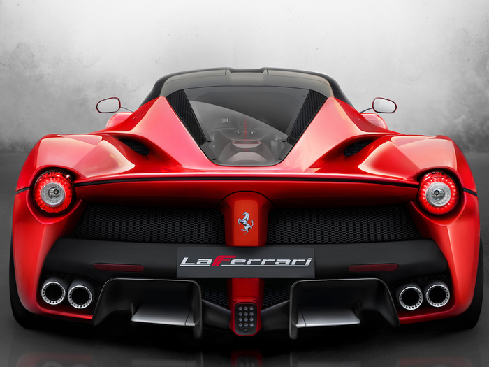 TOP SPEED: The Ferrari tops out at 217 mph.