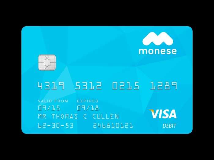 Once your applicaton is approved, Monese will send you a Visa debit card.