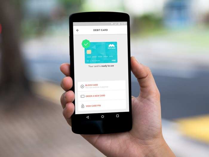 You can then link that card to the app, allowing you to doing things like block the card, order a new one, or check your pin number.