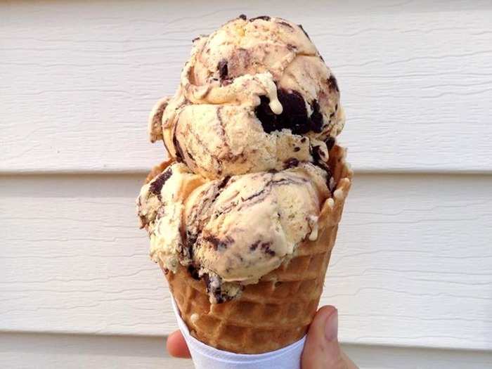 CONNECTICUT: Buttonwood Farms in Griswold serves homemade ice cream in flavors like blueberry, maple-walnut, and pumpkin. The ice cream is made from scratch with farm-fresh ingredients, including strawberries, blueberries, and of course, milk. The working farm also makes its own waffle cones.