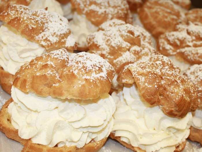 WISCONSIN: Original Cream Puffs, a messy treat loaded with sweet cream between a scrumptious puff shell, have been a must-eat at Wisconsin